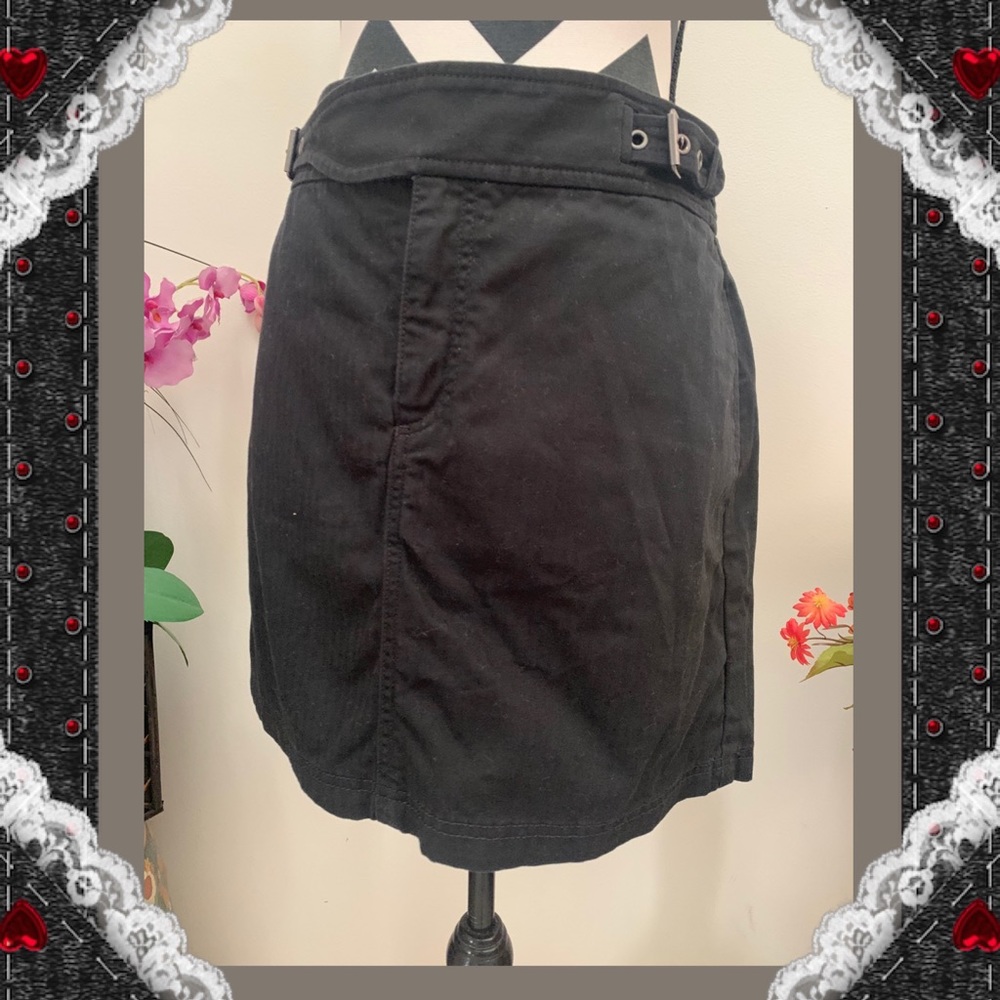 Marc By Marc Jacobs Buckles Cotton Solid Skirt